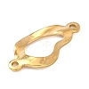 304 Stainless Steel Textured Links Connector Charms STAS-K302-02B-G-2