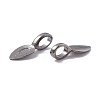 Tibetan Style Alloy Glue-on Flat Pad Bails TIBEP-AB3348Y-B-2