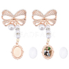 Alloy Bowknot Pendant Decorations JEWB-CA00004-1