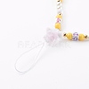 Colorful Acrylic Beaded Mobile Straps HJEW-JM00459-3