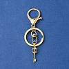 304 Stainless Steel Initial Letter Key Charm Keychains KEYC-YW00004-26-2