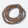 Electroplate Glass Beads Strands EGLA-A034-T6mm-I05-2