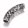 304 Stainless Steel Hollow Tube Beads STAS-F195-035AS-3