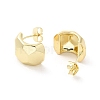 Hexagon Brass Stud Earrings EJEW-P254-03G-2