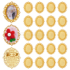 20Pcs Alloy Brooch Findings FIND-PH0028-99G-1