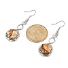 Hexagon Natural Picture Jasper Dangle Earrings EJEW-K298-01P-11-5