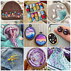 6Pcs 6 Colors Segment Dyed Polyester Embroidery Threads DIY-TAC0020-72-9