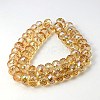 Electorplated Glass Beads X-EGLA-E005-12-2