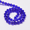Imitate Austrian Crystal Bicone Glass Beads Strands X1-GLAA-F029-4x4mm-06-2