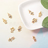 Fashewelry 16Pcs 8 Style Brass Micro Pave Mixed Color Cubic Zirconia Pendants ZIRC-FW0001-03-5