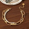 304 Stainless Steel Multi-strand Bracelets BJEW-C104-02G-1