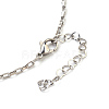 304 Stainless Steel Venetian Chain Pendant Necklaces NJEW-JN02217-03-4