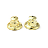 Rack Plating Brass Ear Nuts KK-G480-06G-2