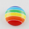 Striped Resin Cabochons X-CRES-Q094-12mm-9-1