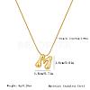 304 Stainless Steel Alphabet Pendant Necklaces for Men and Women GP1122-13-2