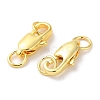 Rack Plating Brass Lobster Claw Clasps KK-F090-24G-02-2