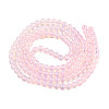 Baking Paint Glass Beads Strands X-DGLA-Q023-6mm-DB3-3