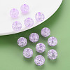 Transparent Crackle Acrylic Beads MACR-S373-66B-N15-6