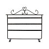 Triple Levels Rectangle Iron Earring Display Stand LS-CON-PW0001-153B-2
