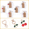 Alloy Enamel & Resin Keychains HJEW-WR00054-3