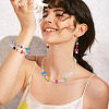 14Pcs 7 Colors Handmade Lampwork Beads LAMP-TA0001-89-10