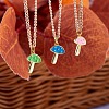 10Pcs 5 Colors Brass Enamel Pendants KK-SZ0004-01-6