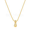 304 Stainless Steel Alphabet Pendant Necklaces for Men and Women GP1122-9-1