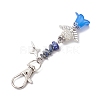 Angle Acrylic & Alloy Pendant Decorations HJEW-MZ00084-04-4