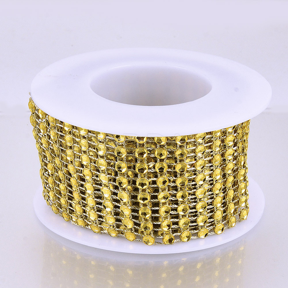 8 Rows Plastic Diamond Mesh Wrap Roll - Beadpark.com