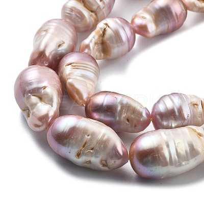 Natural Nucleated Pearl Beads Strands PEAR-B004-15D-02D-1