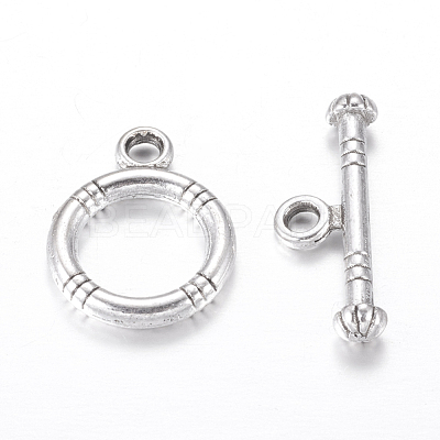Tibetan Style Alloy Toggle Clasps X-LF0161Y-NF-1