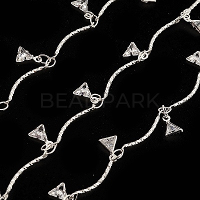 Brass Curved Bar Link Chains CHC-M025-44S-1