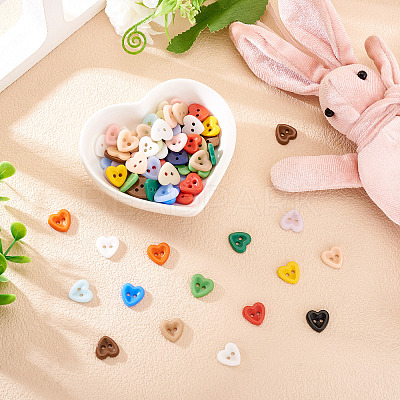 80Pcs 2-Hole Porcelain Buttons PORC-PJ0001-02E-1