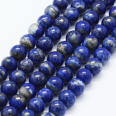 Natural Lapis Lazuli Beads Strands G-F561-6mm-G-1