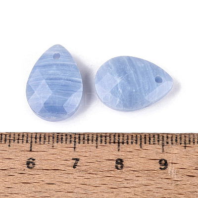 Synthetic Blue Lace Agate Pendants G-N362-13M-1