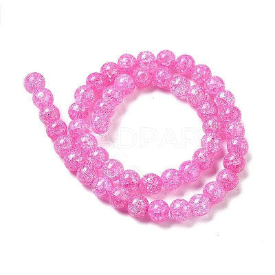 Synthetic Crackle Quartz Beads Strands GLAA-S134-8mm-03-1