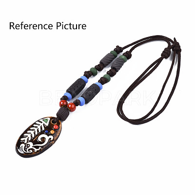 Handmade Porcelain Big Pendants PORC-T006-33-1