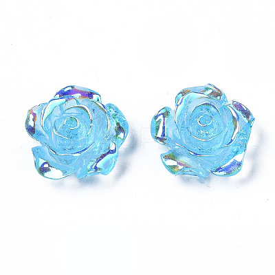 Transparent Resin Cabochons CRES-N030-001B-02-1