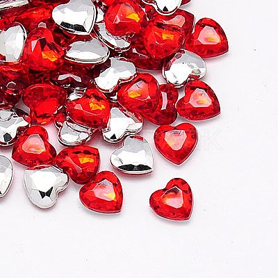 Imitation Taiwan Acrylic Rhinestone Cabochons GACR-A018-18x18mm-M-1