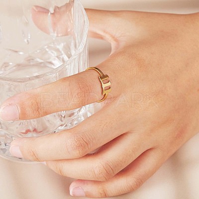 Number Pendant Necklace & Open Cuff Ring JX195A-1