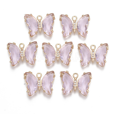 Glass Pendants X-GLAA-T021-24G-1