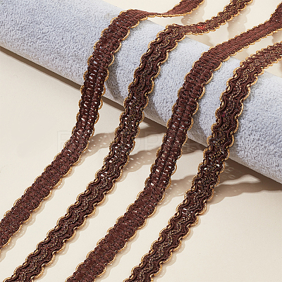Polyester Lace Ribbon OCOR-WH0078-26-1