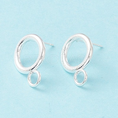 304 Stainless Steel Stud Earring Findings STAS-P308-02A-S-1