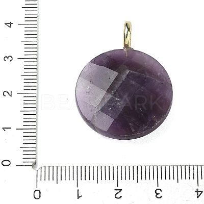 Natural Amethyst Faceted Pendants G-A287-02G-11-1