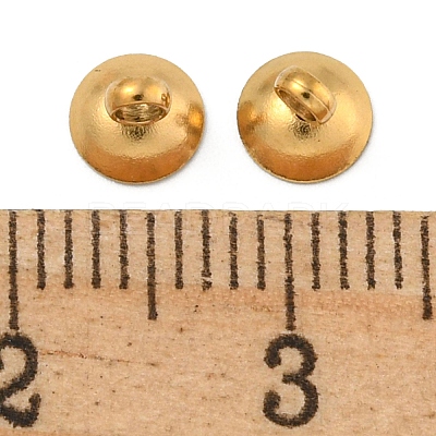 304 Stainless Steel Bead Cap Pendant Bails STAS-G224-24G-07-1
