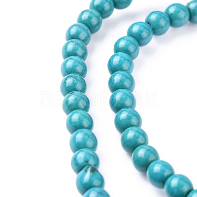 Synthetic Turquoise Beads Strands X-TURQ-G106-6mm-02E-1