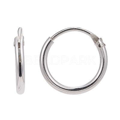 Sterling Silver Hoop Earring Findings X-STER-E062-05A-S-1