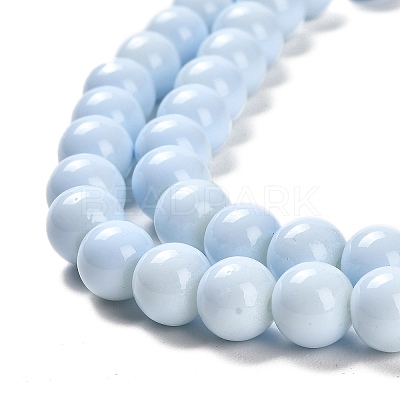 Painted Glass Bead Strands DGLA-S071-8mm-B15-1