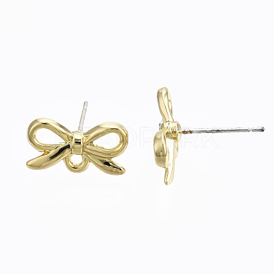 Alloy Stud Earring Findings PALLOY-T064-78LG-RS-1