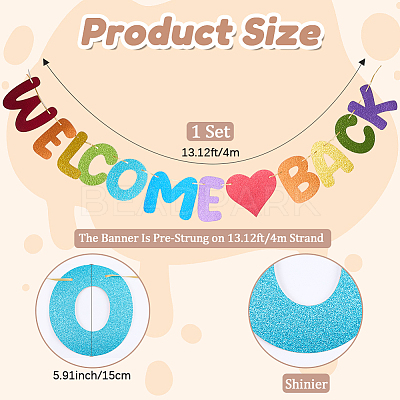 Paper Welcome Back Matter Banner DIY-WH20001-89A-1